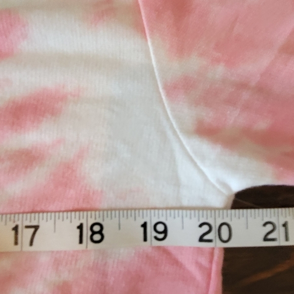 Round neck Tie dye pink sweatshirt new spring summer piece - Picture 9 of 11